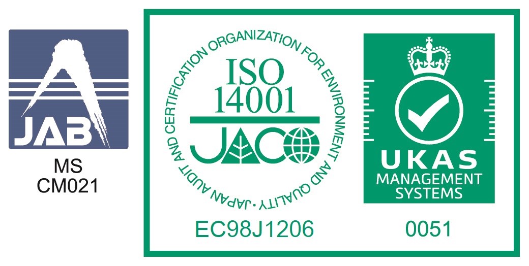 ISO14001認証取得